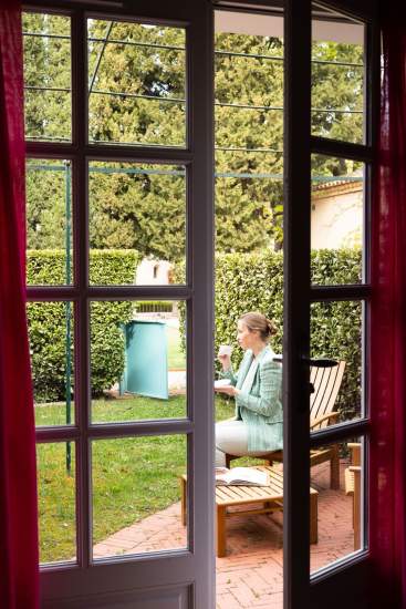 Hostellerie de l’Abbaye de la Celle - Hôtel 5 étoiles Var - Jardin chambre